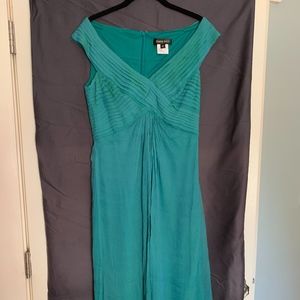 Tadashi Shoji Silk Chiffon Pleated Dress